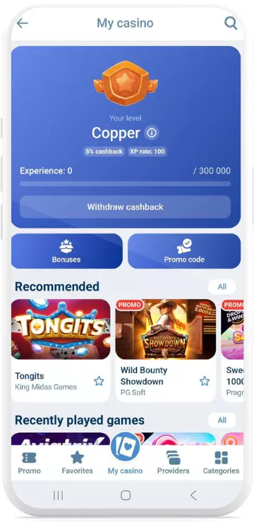 Levels of 1xBet Casino Loyalty Program